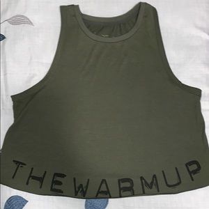 Jessica Simpson The Warm Up Cropped Muscle Top